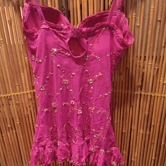 Pink Valentine's Floral Lingerie Dress - Picture 2 of 11